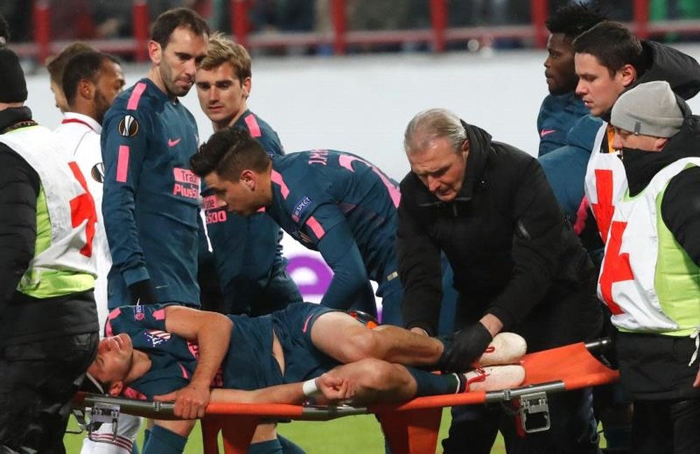 Las lesiones se han convertido en la peor pesadilla del Atlético. EFE
