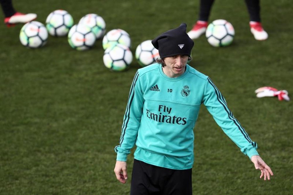 Modric returned to training with the group. EFE/Archive
