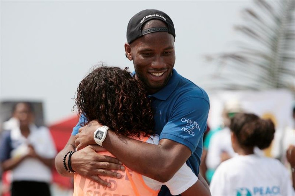 Drogba estuvo en Colombia. EFE