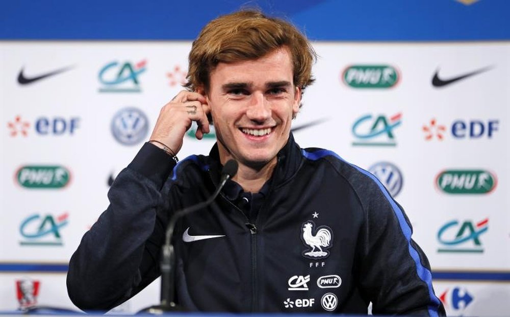 Griezmann afirma que no le interesa ser el líder de la Selección Francesa. EFE/Archivo