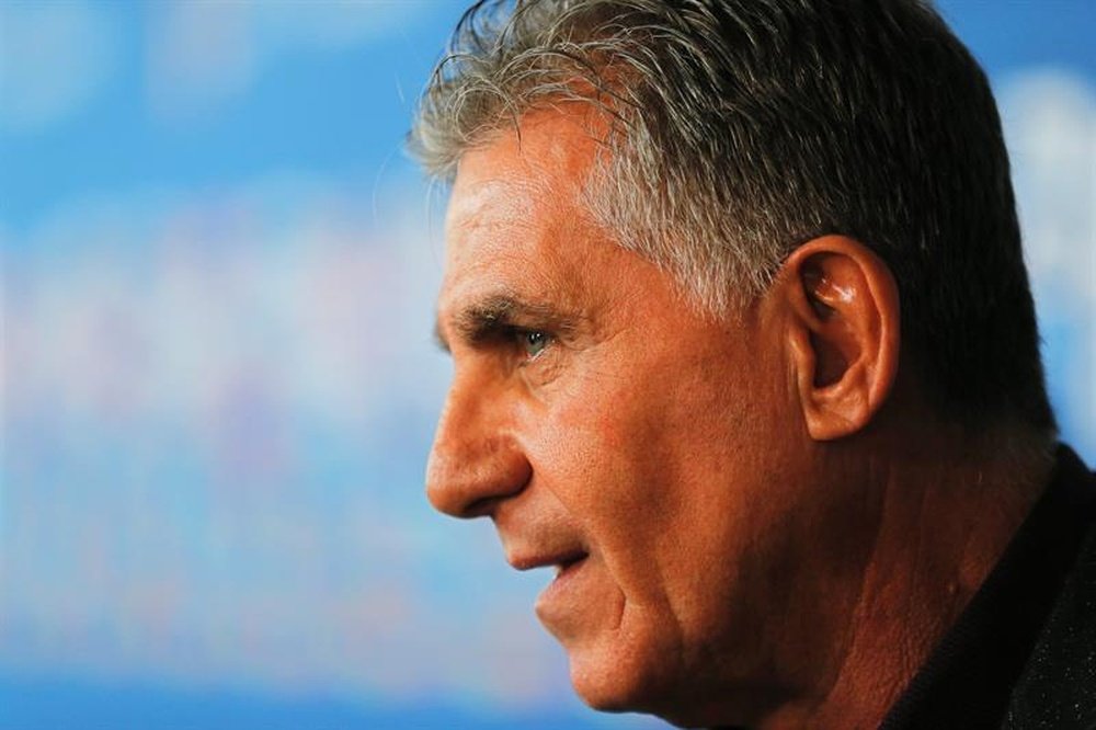 Queiroz is frustrated with the lack of support. EFE/Archive