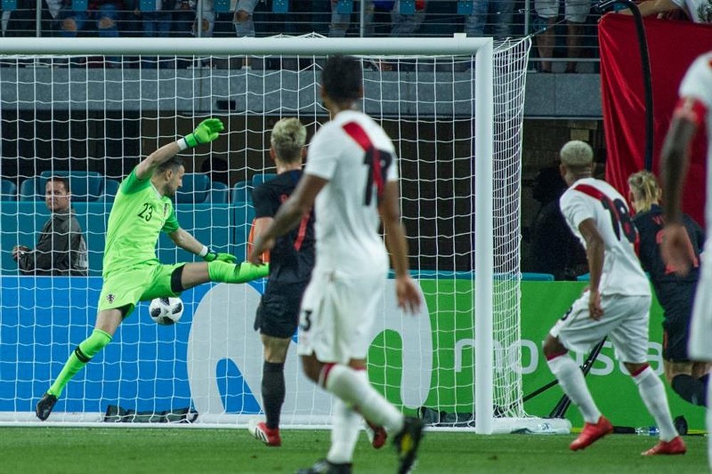 Cueva analizó el encuentro ante Croacia. EFE