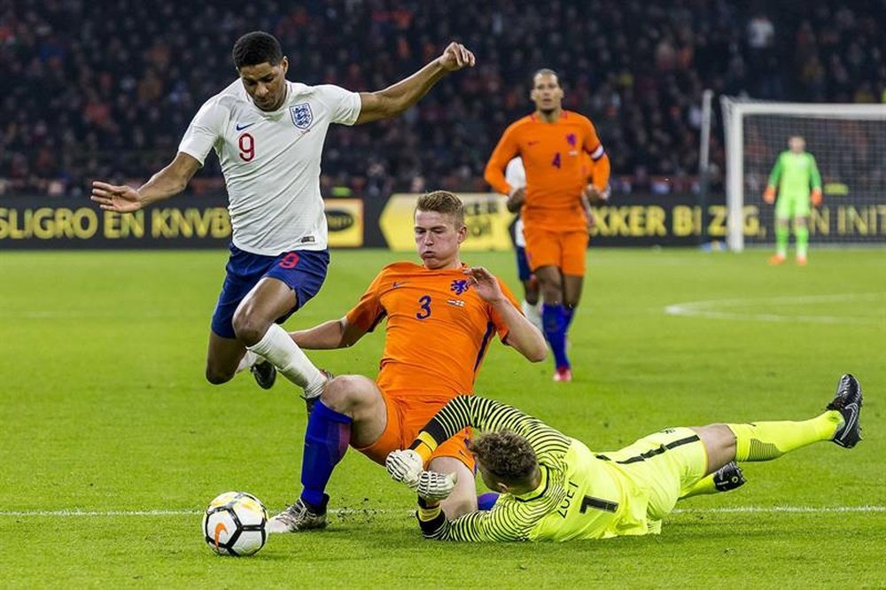 de Ligt will be watched by Barcelona in the game aginst Germany. EFE