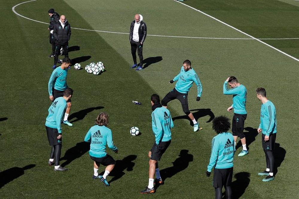 Zidane da descanso a varios jugadores. EFE