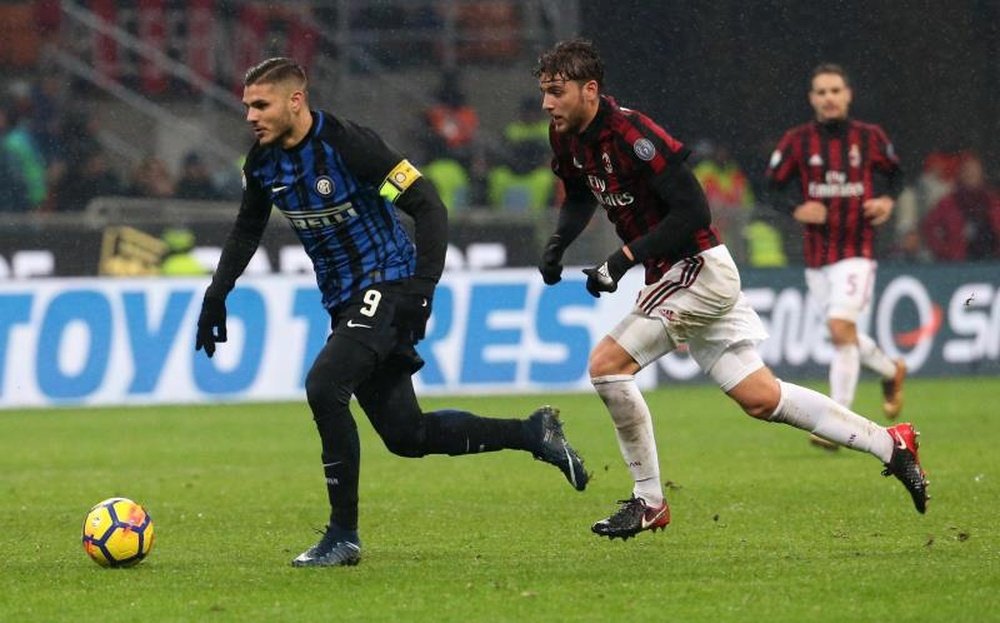 Icardi missed a host of chances during the derby. EFE/Archivo