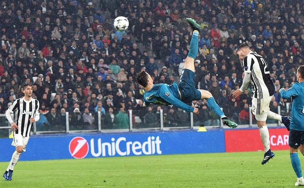 Cristiano Ronaldo se superó a sí mismo ante la Juventus. EFE