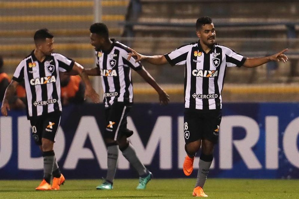 O Botafogo ganhou ao Grêmio por 2-1. EFE