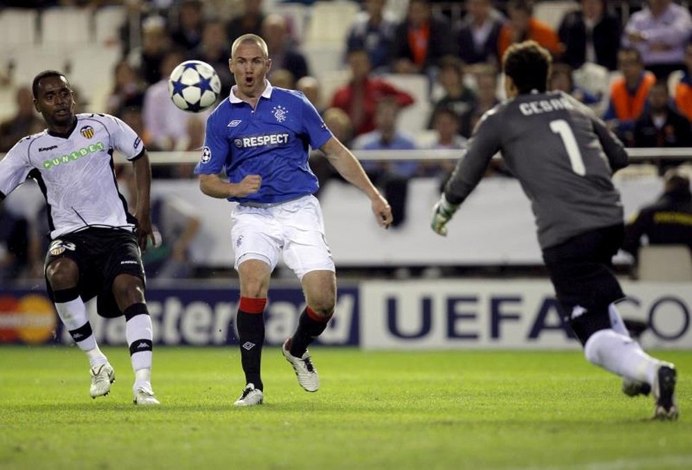 Kenny Miller and Lee Wallace were suspended after a bust-up with Rangers' manager. EFE/Archive