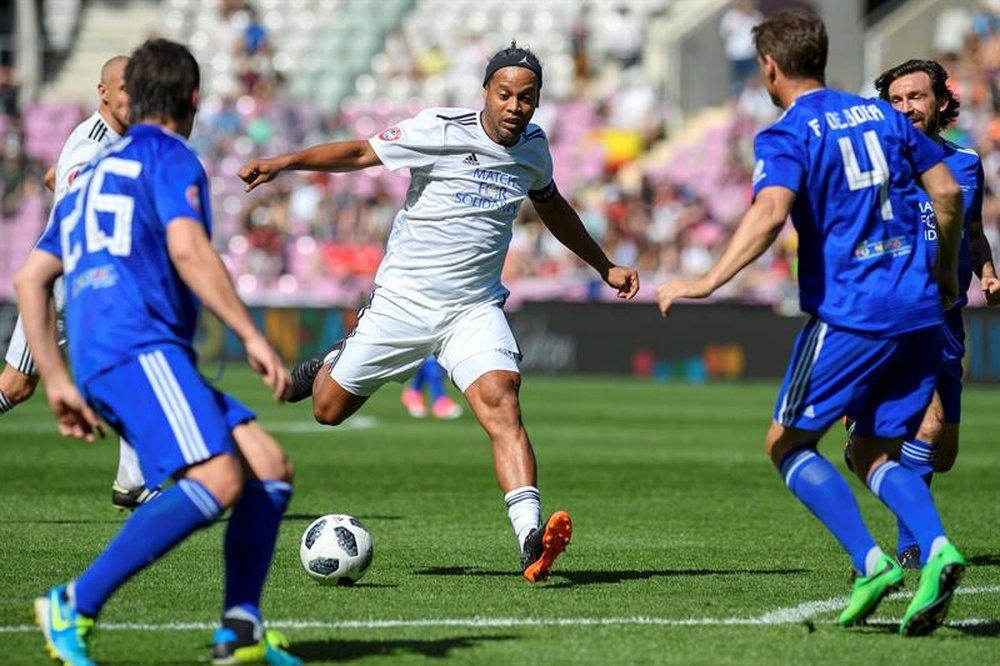 Ronaldinho fue uno de los estafados. AFP