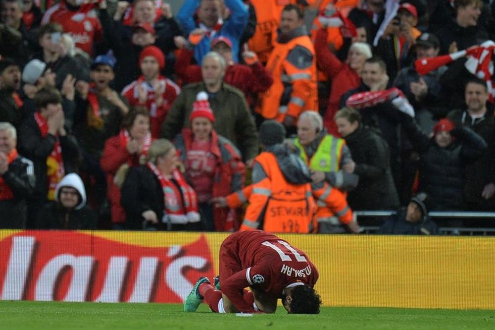 El Liverpool ha cambiado su vida con Salah. EFE