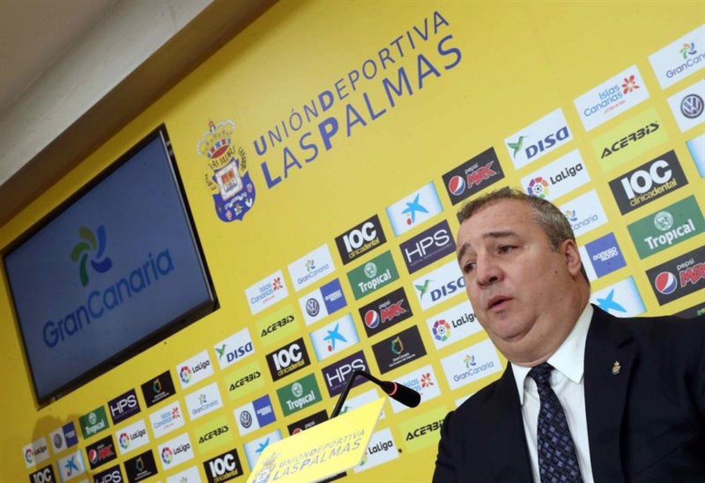 Miguel Ángel Ramírez habló sobre la situación del fútbol en Canarias. EFE
