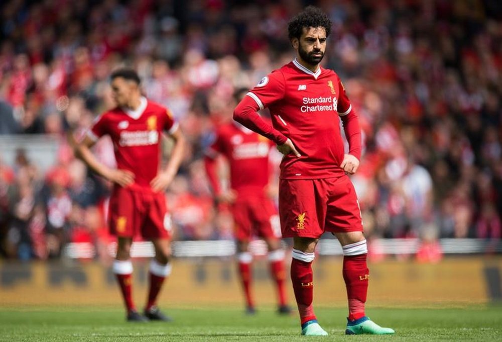 Salah and co. had a quiet day against Stoke. AFP