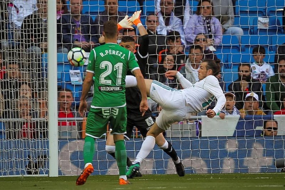 Bale buteur face à Leganés. EFE