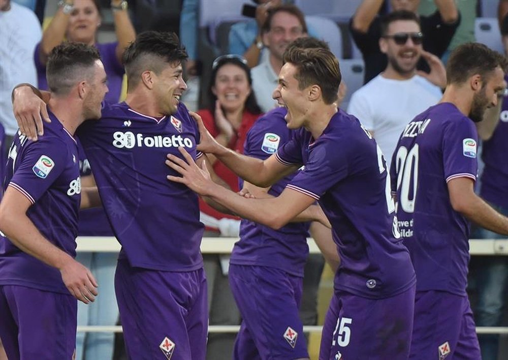 La Fiorentina se llevó la victoria en la Opel Cup 2018. EFE/EPA