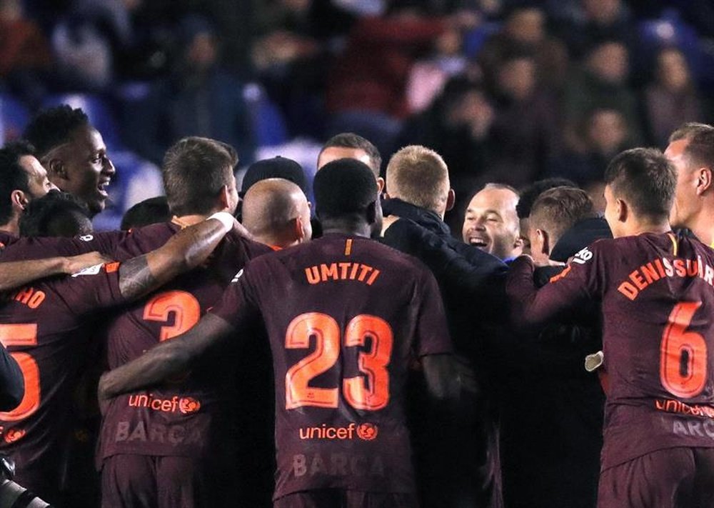 El Barça conquistó su 25ª Liga. EFE