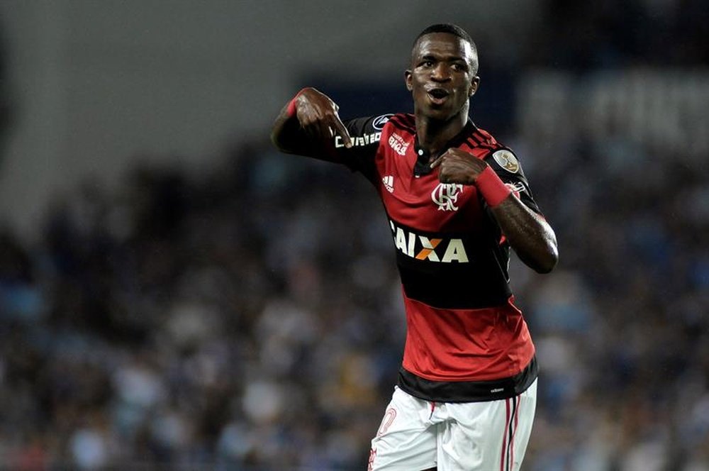 La pépite de Flamengo pourrait jouer son dernier match avec son club. EFE/Archive