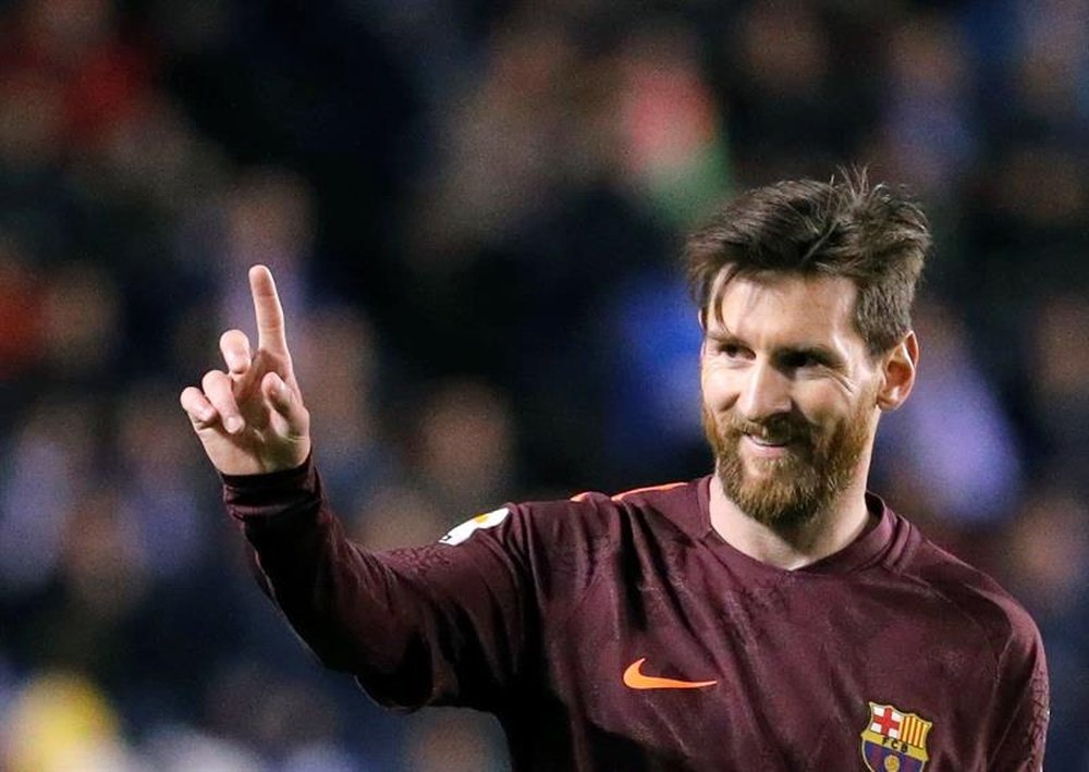 Leo Messi, a un paso de una nueva Bota de Oro. EFE