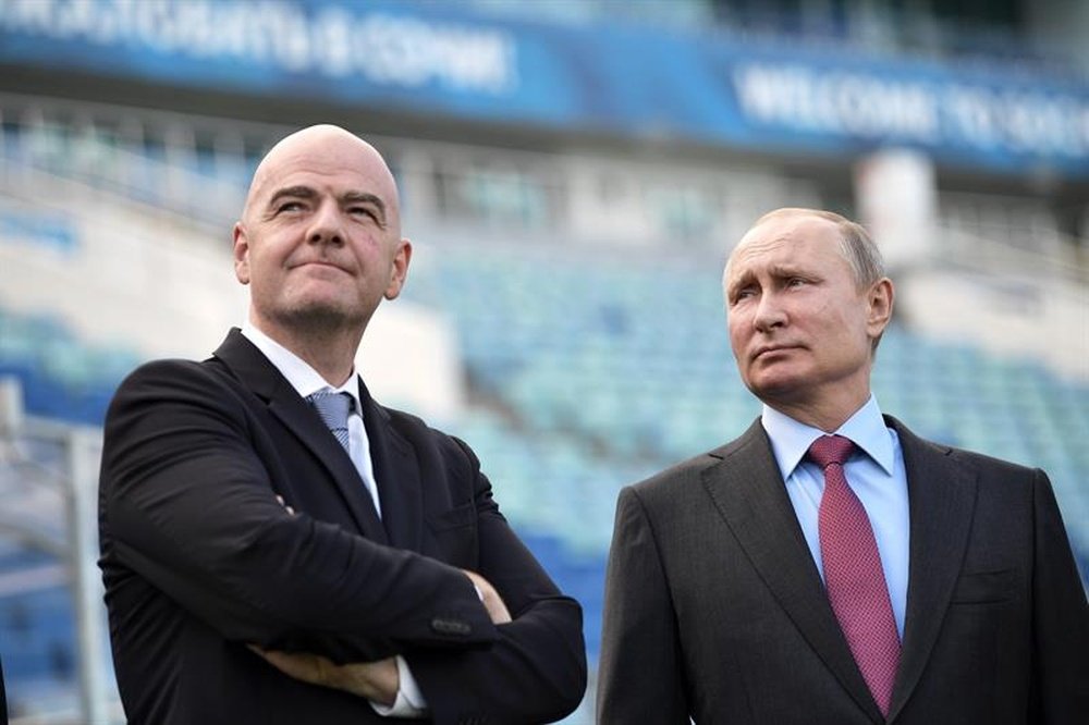 Rusia apoya a Infantino para seguir al frente de la FIFA. EFE