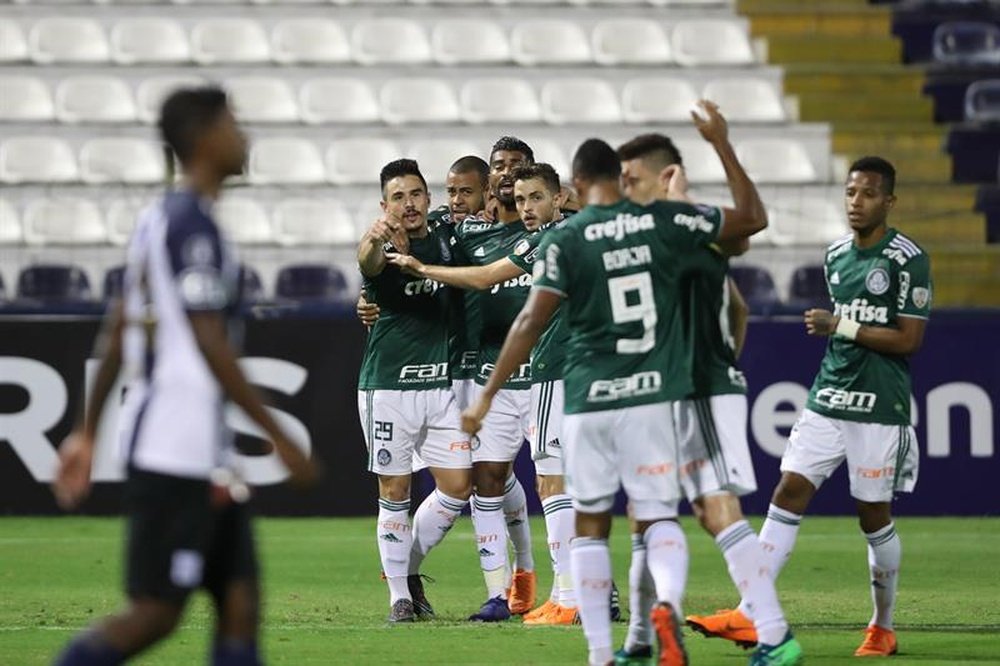 Palmeiras y Cerro Porteño se miden en la vuelta de los octavos de final de la Libertadores. EFE