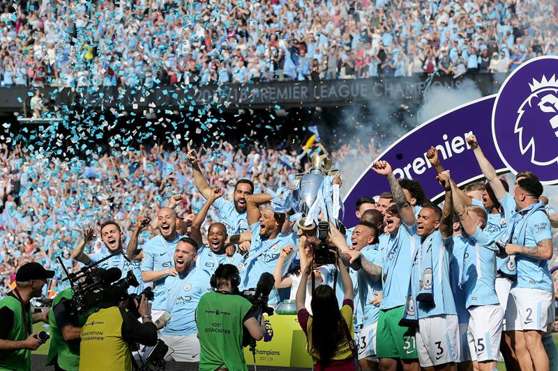 Man City crowned Premier League 2017/18 champions
