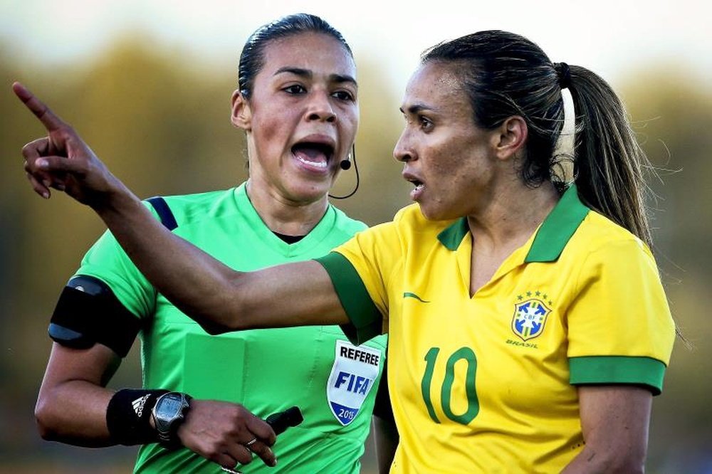 Marta has won the award six times. AFP
