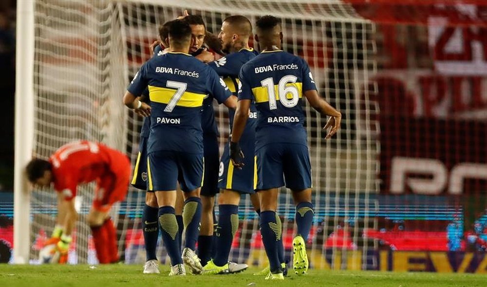 Boca ya piensa en la Libertadores. EFE