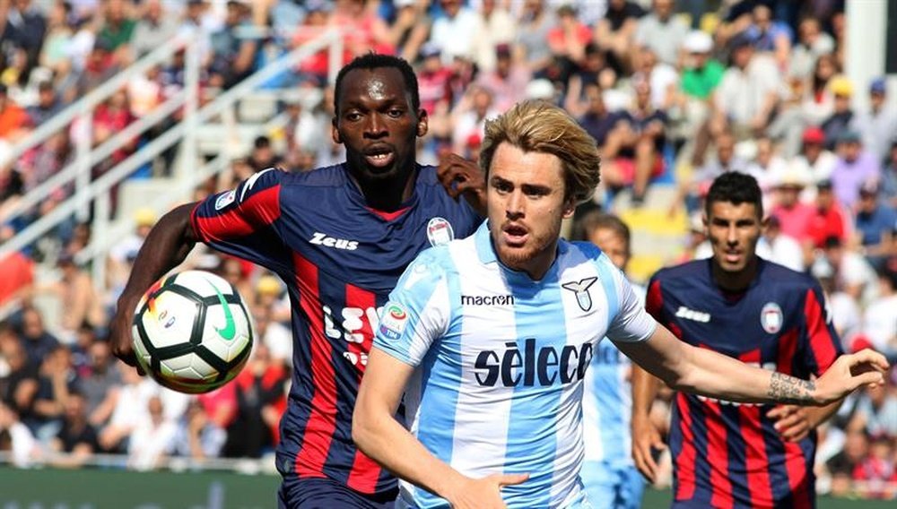 Patric llegó a la Lazio en la campaña 2015-16. AFP