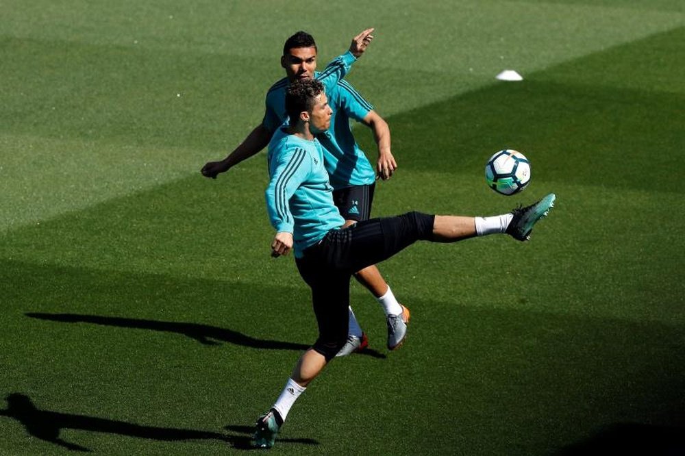 Ronaldo has returned to training. EFE/Archive