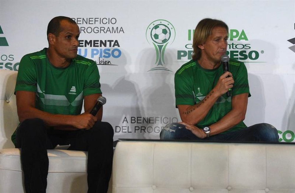 Rivaldo y Salgado analizaron el próximo Mundial. EFE