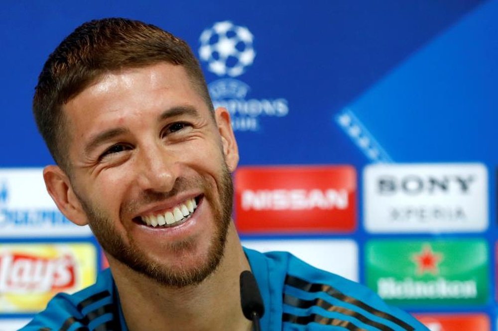 Sergio Ramos concedió una entrevista a la UEFA antes de la final de Kiev. EFE/Archivo