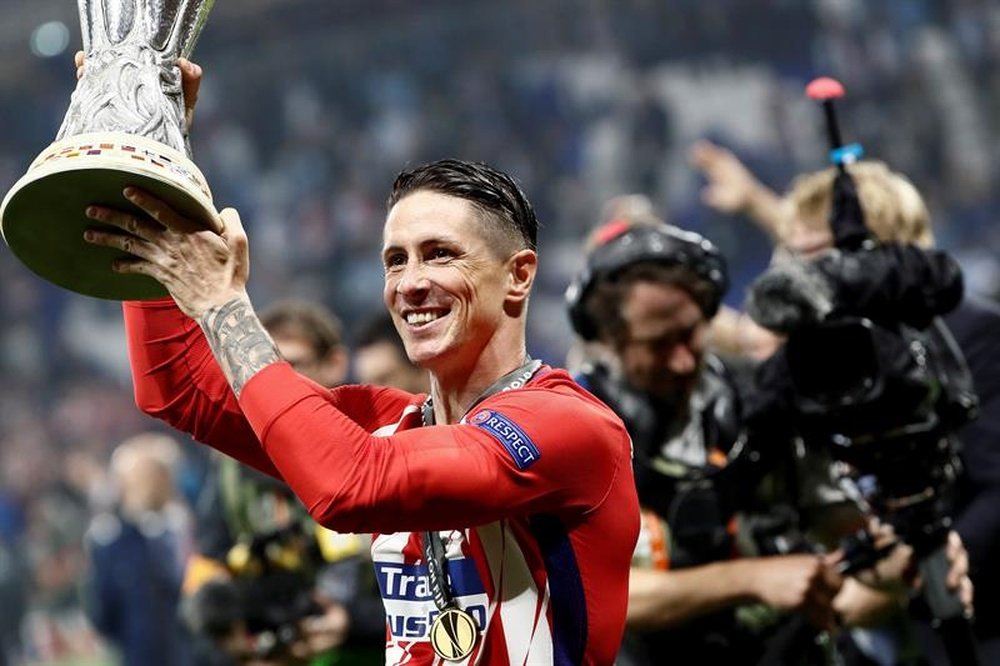 La carta de despedida de Fernando Torres a la afición del Atlético. EFE