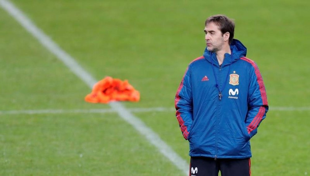Lopetegui still favours some of the 2013 squad for the World Cup this year. EFE/Archive