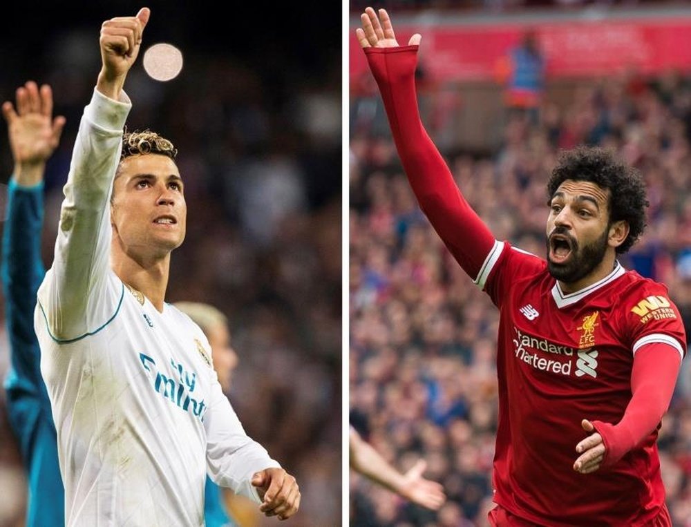 Salah and Ronaldo are the top scorers in this season's UCL. EFE