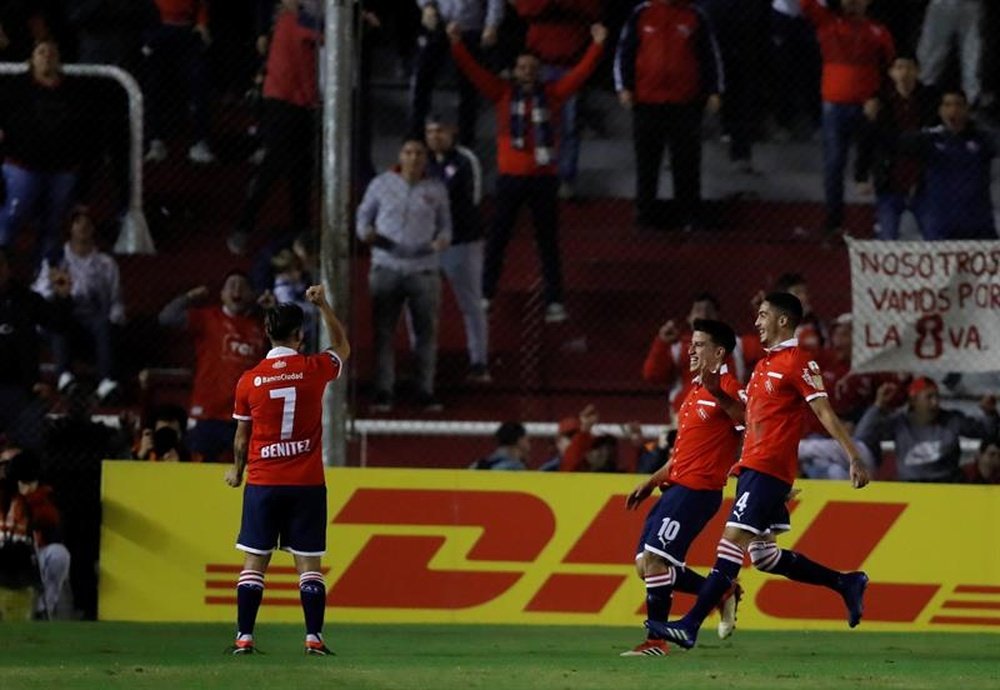 Independiente no sufrió remates en contra durante todo el partido. EFE