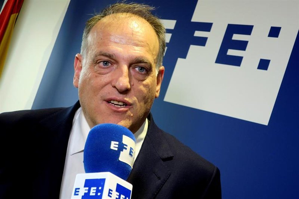 El presidente de LaLiga quiere seguir llevando el fútbol a nuevos mercados. EFE