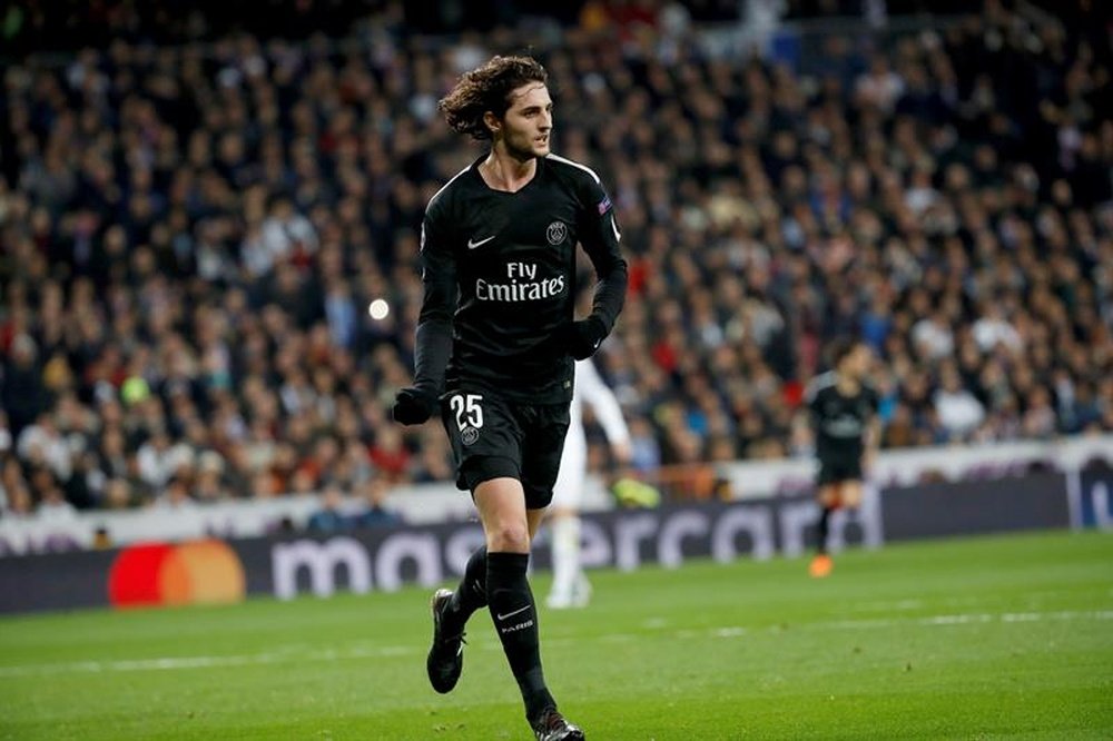 Rabiot is being linked with Tottenham. EFE/Archive