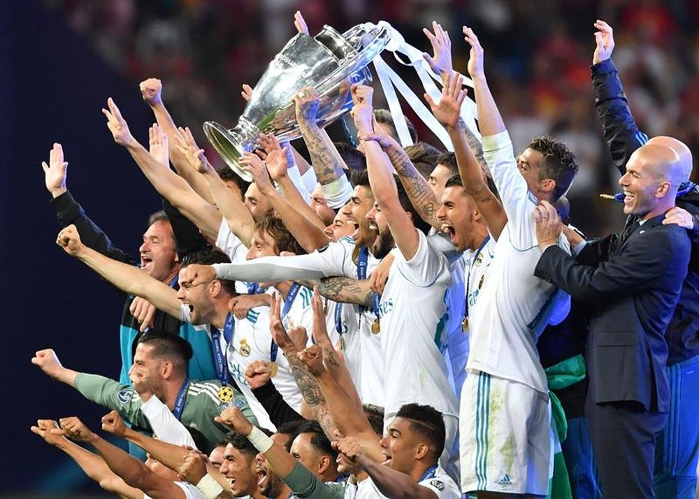 Bale, decisivo en la tercera Champions seguida del Madrid. AFP