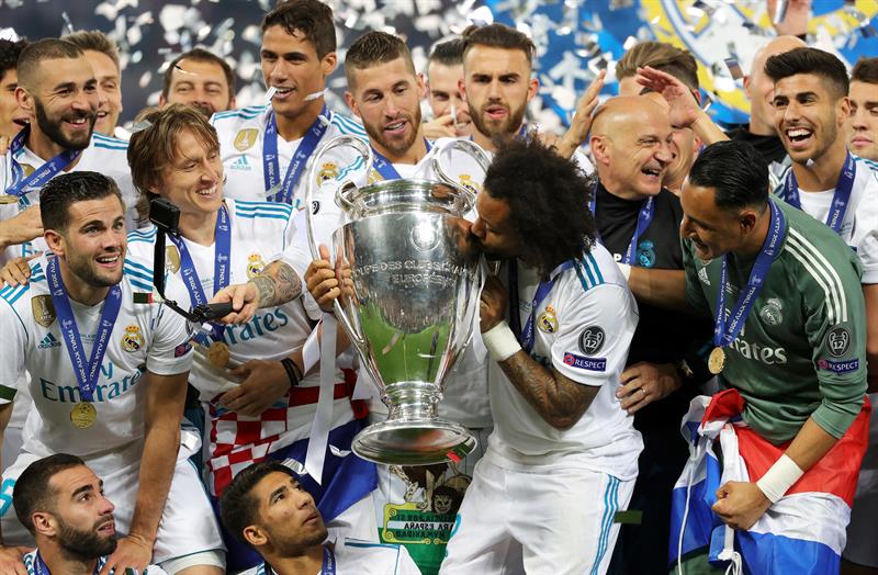 El Madrid celebra la Champions de 2018