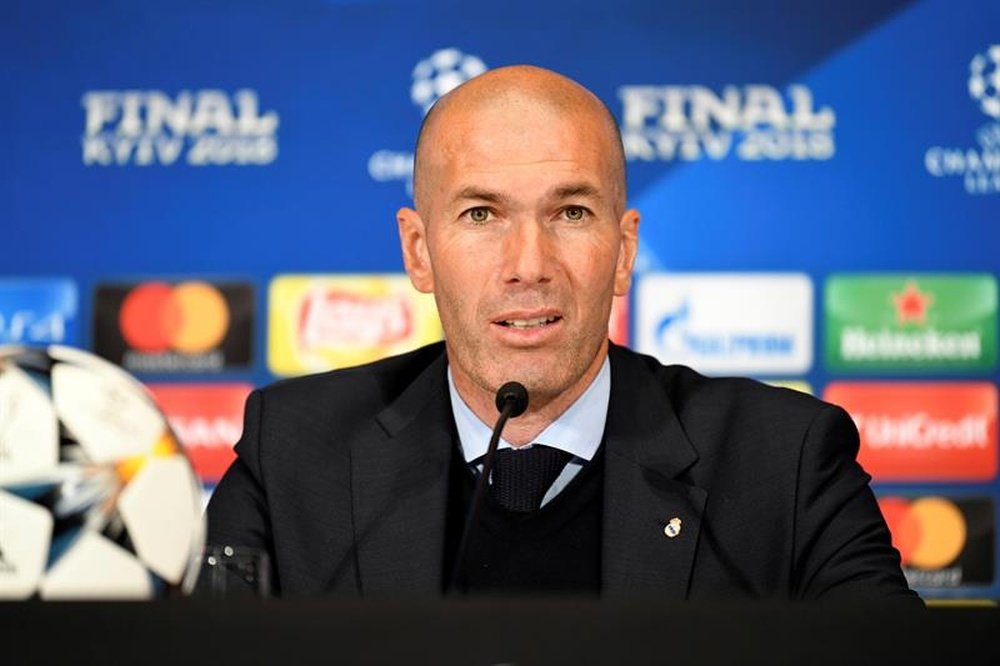 Zidane devant la presse. EFE
