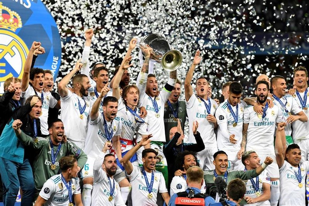 Un año más, el Madrid copó el equipo de la Champions. EFE