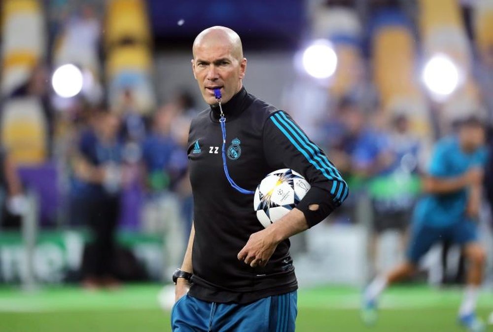 The game on Sunday will be Zidane's ninth final as Real Madrid manager. EFE