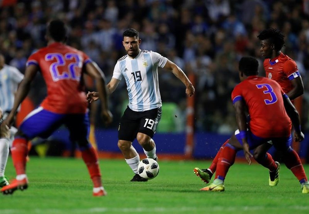 Sergio Agüero analizó el momento de la Selección Argentina. EFE