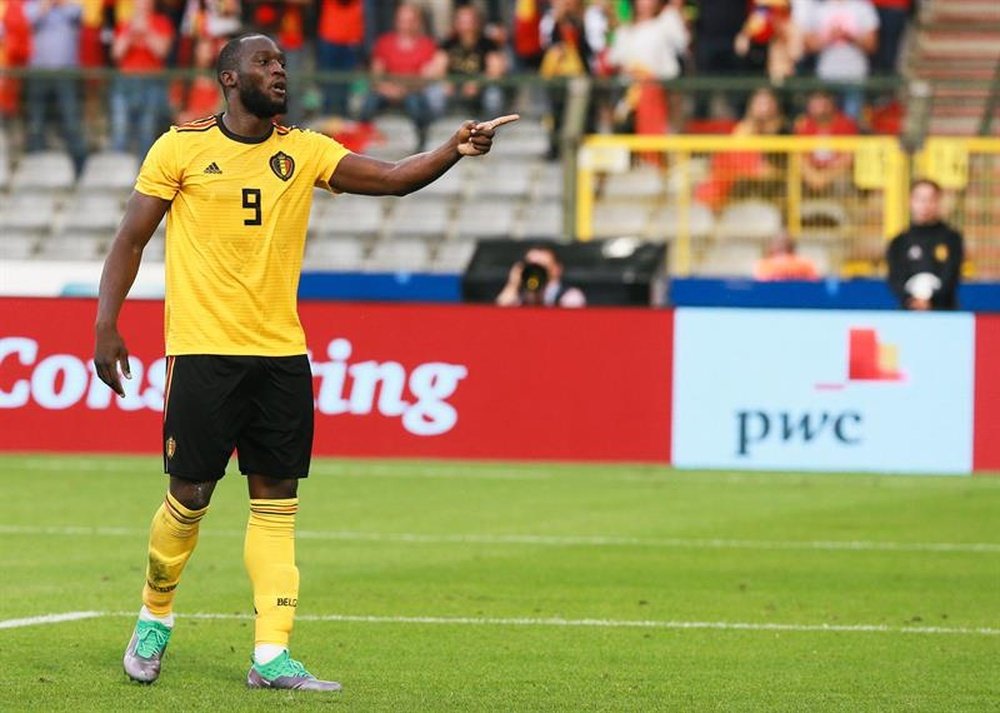 Lukaku testa negativo e poderá jogar pela Bélgica. AFP