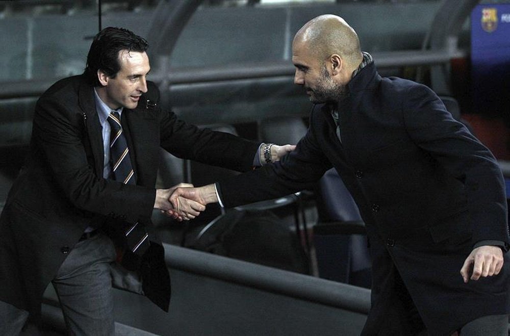 Emery y Guardiola se verán las caras en el primer duelo de la Premier. EFE