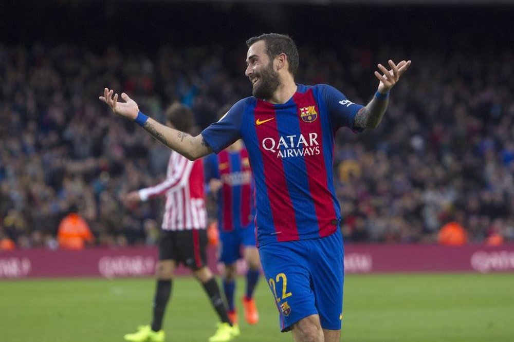 Aleix Vidal no disfrutó muchos minutos en el Barcelona. EFE/Archivo