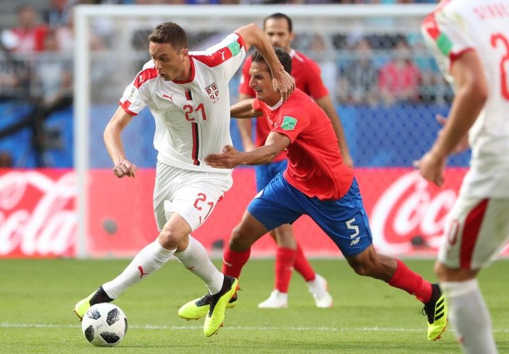 Nemanja Matic is considering retirement from international football. AFP