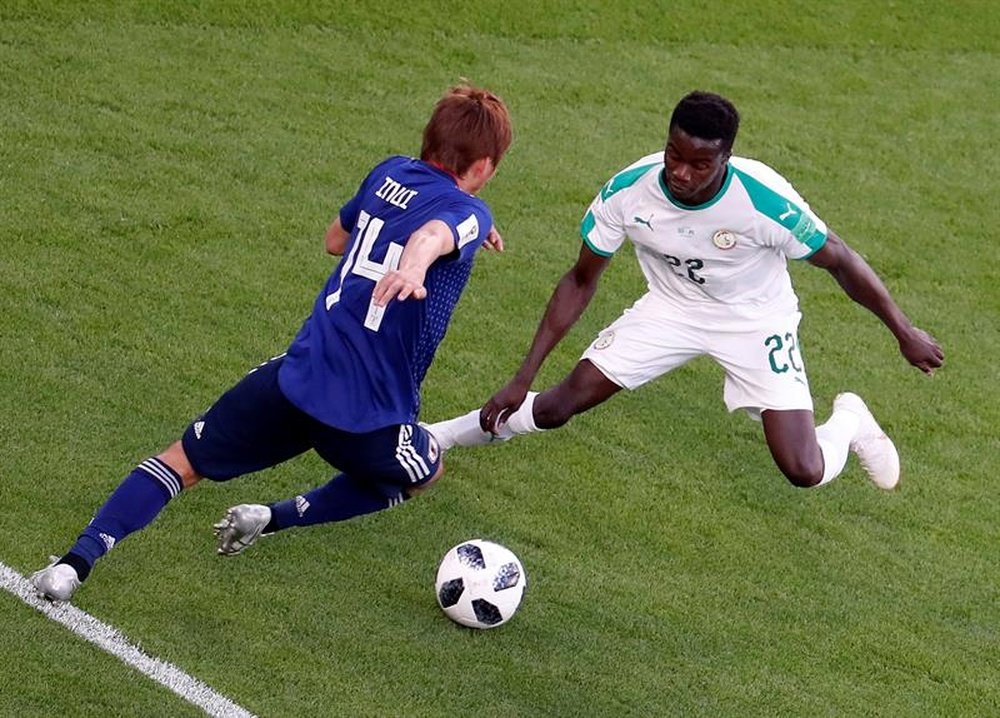 Takashi Inui scored Japan's first goal. AFP