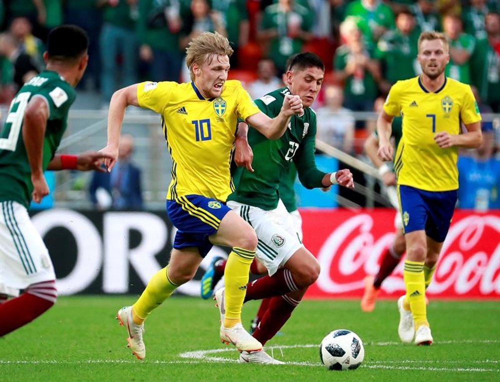 Corea del Sur ganó a Alemania y 'ayudó' así a que pasaran México y Suecia. EFE