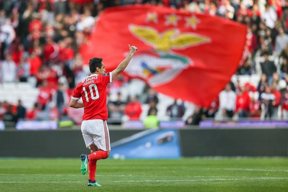 Jonas no pudo evitar la derrota del Benfica. EFE/Archivo