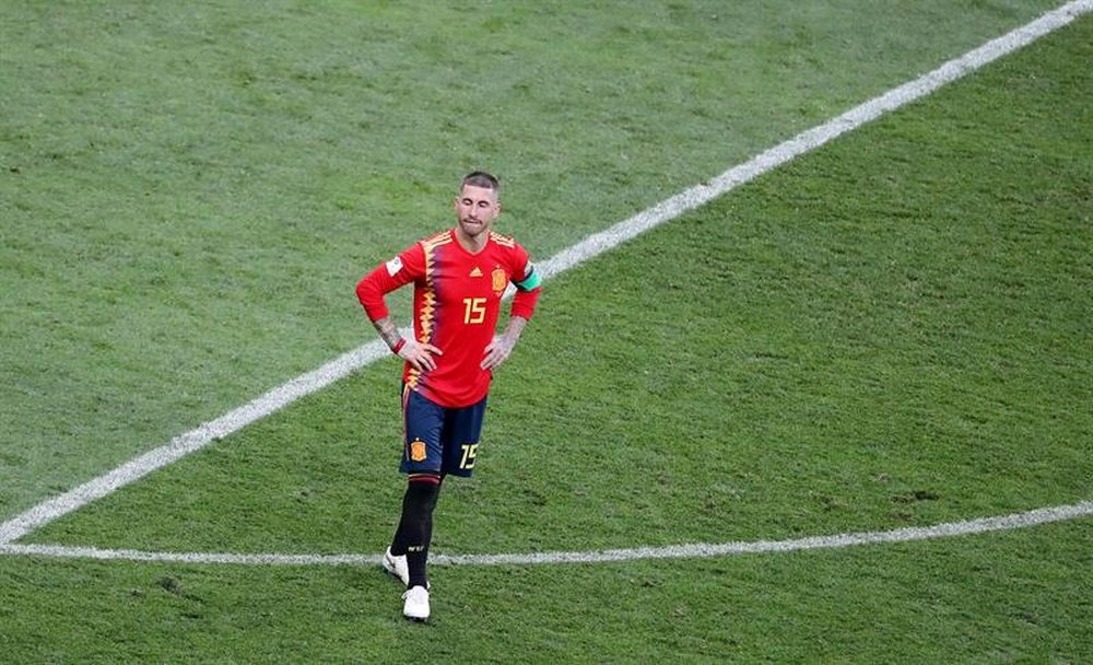 Sergio Ramos was devastated at exiting the World Cup. EFE